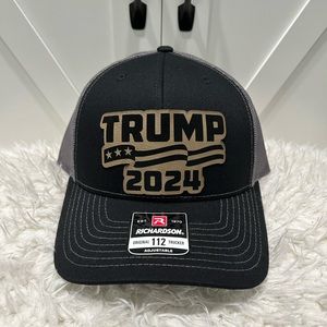 Trump 2024. Laser engraved Richardson 112 trucker hat.